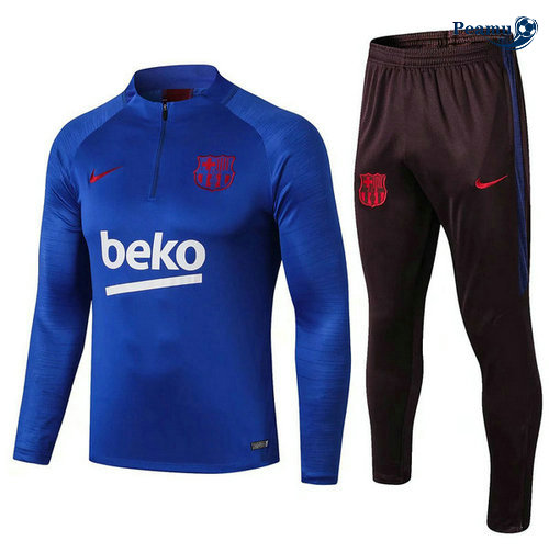 Tuta Calcio Barcellona beko Azzurro 2019-2020 Sweat Zippe