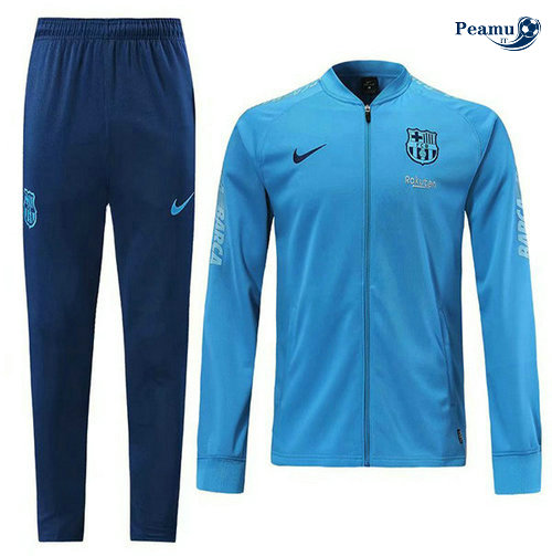 Tuta Calcio - Giacca Barcellona Azzurro 2019-2020