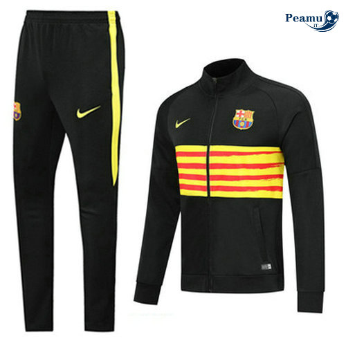 Tuta Calcio - Giacca Barcellona Nero/Giallo 2019-2020