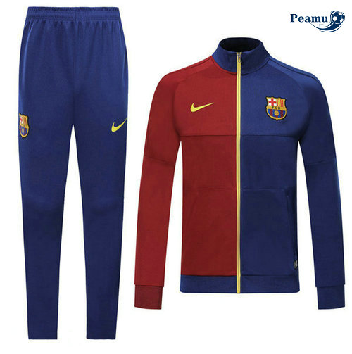 Tuta Calcio - Giacca Barcellona Azzurro/Rosso 2019-2020