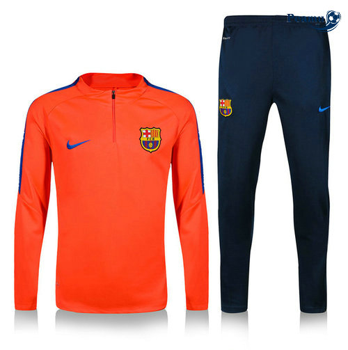 Tuta Calcio Barcellona Arancione/Blu navy 2019-2020