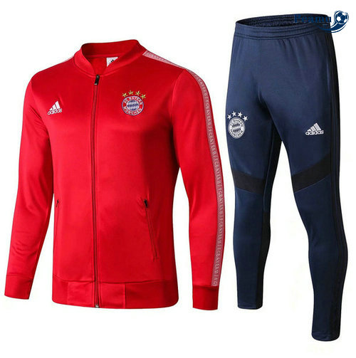 Tuta Calcio - Giacca Bayern Monaco Rosso Azzurro 2019-2020