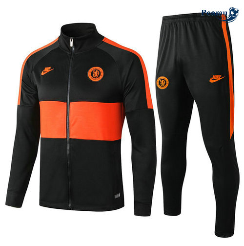 Tuta Calcio - Giacca Chelsea Nero/Giallo 2019-2020