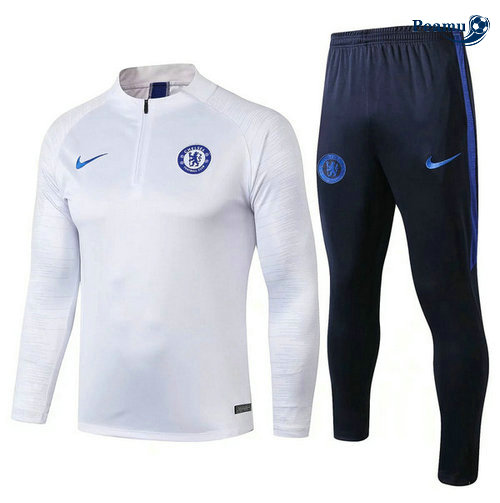 Tuta Calcio Chelsea Bianco/Blu navy 2019-2020