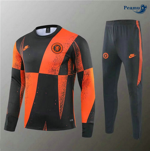 Tuta Calcio Chelsea Nero Arancione Giallo 2019-2020