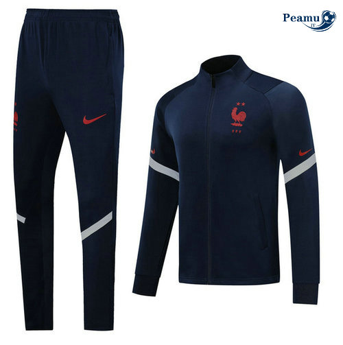 Tuta Calcio - Giacca Francia Blu navy 2020-2021