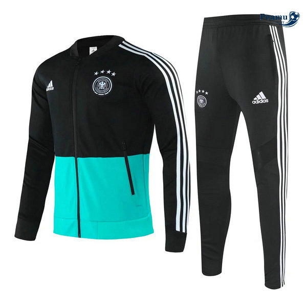 Tuta Calcio - Giacca Germania Nero/Verde 2020-2021