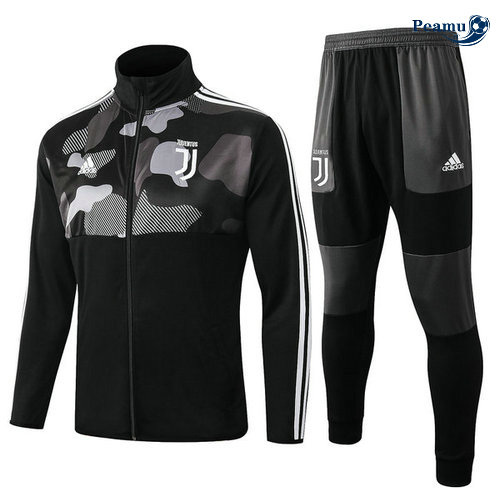 Tuta Calcio - Giacca Juventus Nero Collo Alto 2019-2020
