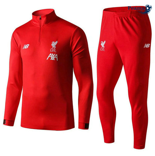 Tuta Calcio Liverpool Rosso 2019-2020 Collo Alto