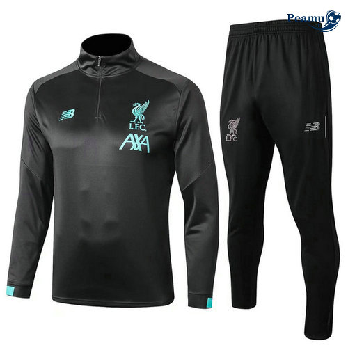 Tuta Calcio Liverpool Nero 2019-2020 Collo Alto M097