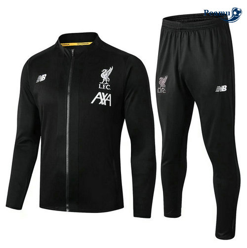 Tuta Calcio - Giacca Liverpool L.F.C Nero/Bianco 2019-2020