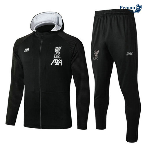 Tuta Calcio - Felpa con cappuccio Liverpool Nero 2019-2020