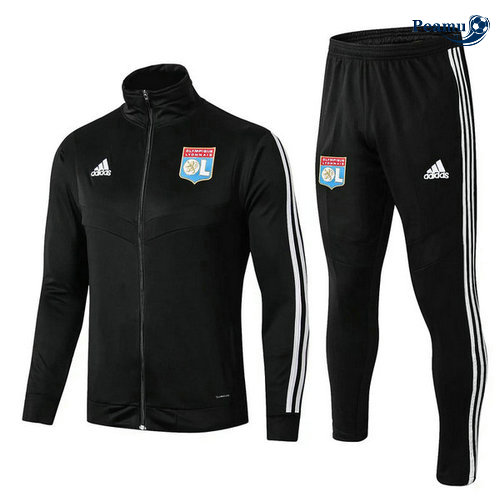 Tuta Calcio - Giacca Lyon Nero 2019-2020 Collo Alto