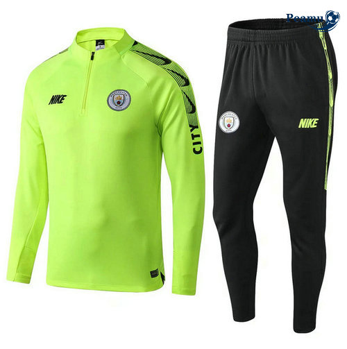 Tuta Calcio Manchester city Giallo/Verde 2019-2020