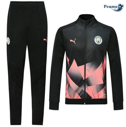 Tuta Calcio - Giacca Manchester City Nero/Rosa 2019-2020
