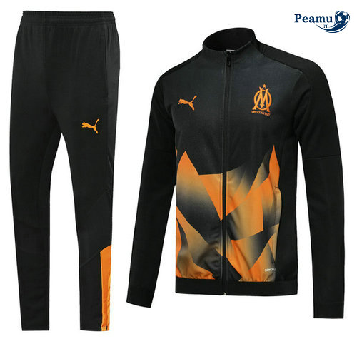 Tuta Calcio - Giacca Marsiglia Nero/Giallo 2019-2020