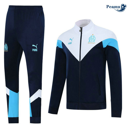 Tuta Calcio - Giacca Marsiglia Blu navy/Bianco 2019-2020