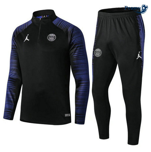 Tuta Calcio PSG Nero 2019-2020 Azzurro