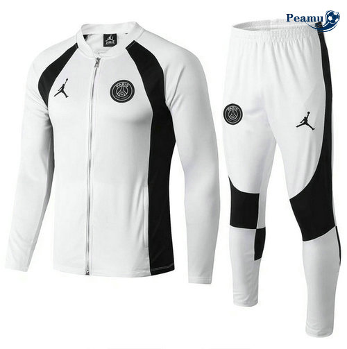 Tuta Calcio - Giacca PSG Jordan Bianco 2019-2020