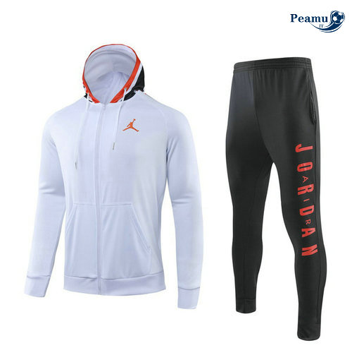 Tuta Calcio - Felpa con cappuccio PSG Bianco/Nero 2019-2020
