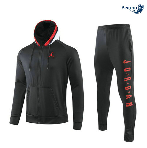 Tuta Calcio - Felpa con cappuccio PSG Nero 2019-2020 M130