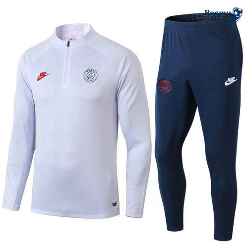 Tuta Calcio PSG Bianco/Blu navy 2019-2020