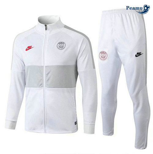 Tuta Calcio - Giacca PSG Bianco 2019-2020