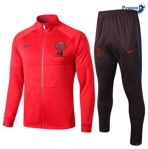 Tuta Calcio - Giacca PSG Rosso/Nero 2019-2020