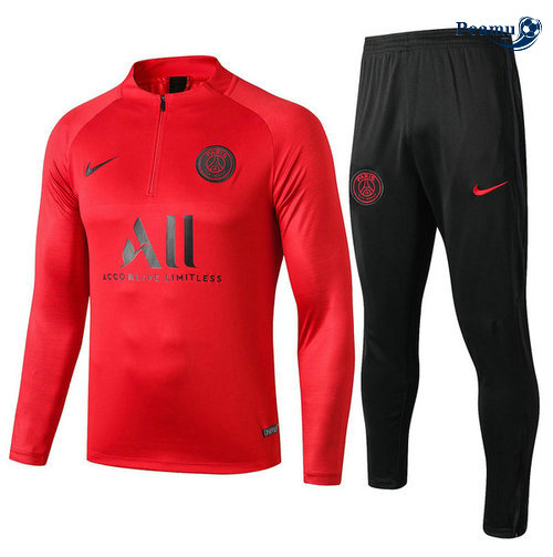 Tuta Calcio PSG Rosso/Nero 2019-2020 M115