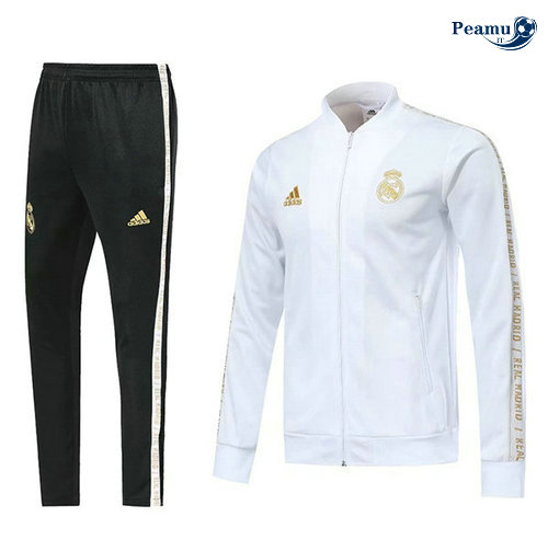 Tuta Calcio - Giacca Real Madrid Bianco 2019-2020