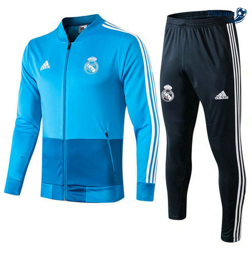 Tuta Calcio - Giacca Real Madrid Azzurro 2019-2020