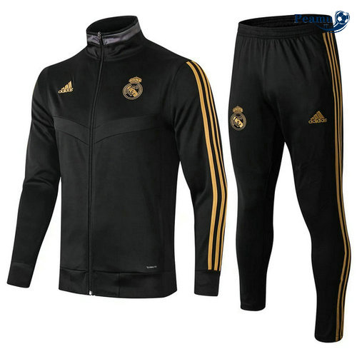 Tuta Calcio - Giacca Real Madrid Nero 2019-2020