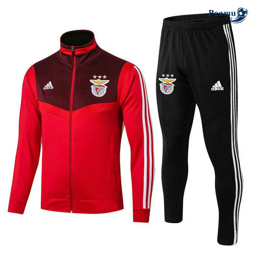 Tuta Calcio - Giacca S.L Benfica Rosso Nero 2019-2020