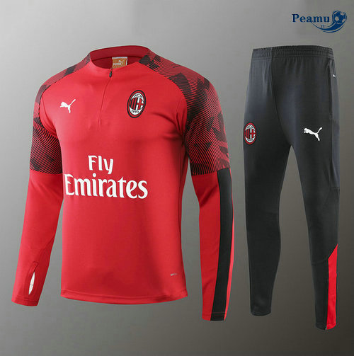 Tuta Calcio AC Milan Bambino Rosso/Nero 2019-2020