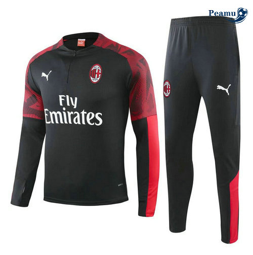 Tuta Calcio AC Milan Bambino Nero/Rosso 2019-2020