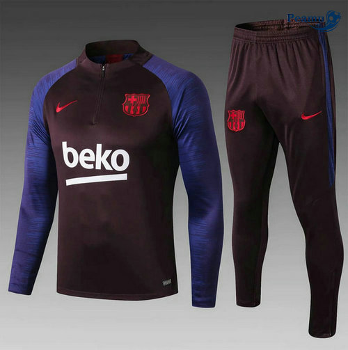 Tuta Calcio Barcellona Bambino Azzurro/Jujube Rosso 2019-2020