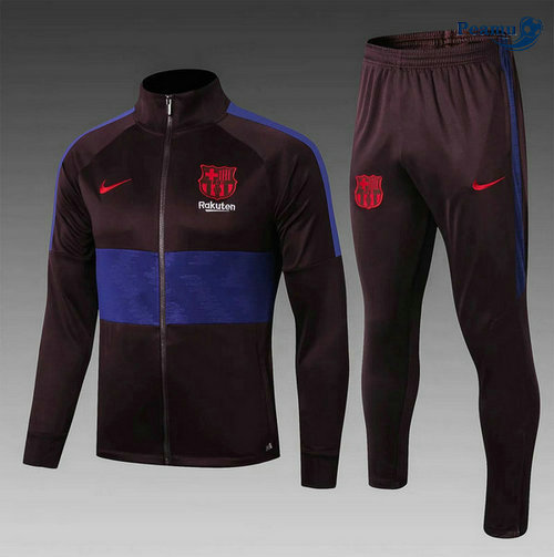 Tuta Calcio - Giacca Barcellona Bambino Jujube Rosso/Azzurro 2019-2020