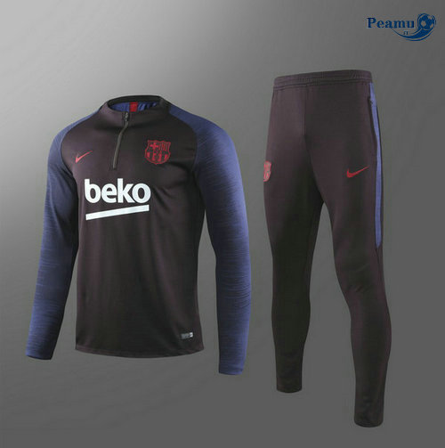 Tuta Calcio Barcellona Bambino Blu navy 2019-2020