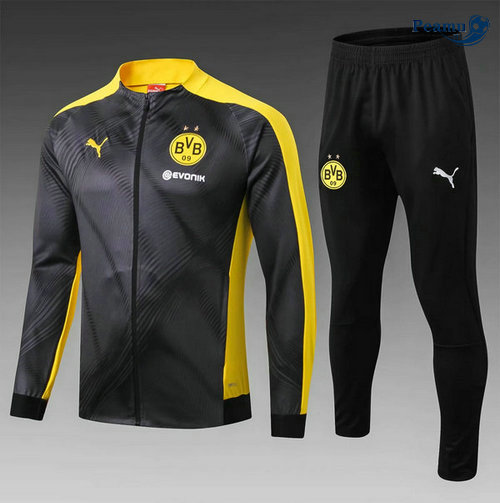 Tuta Calcio - Giacca Borussia Dortmund Bambino Nero/Giallo 2019-2020