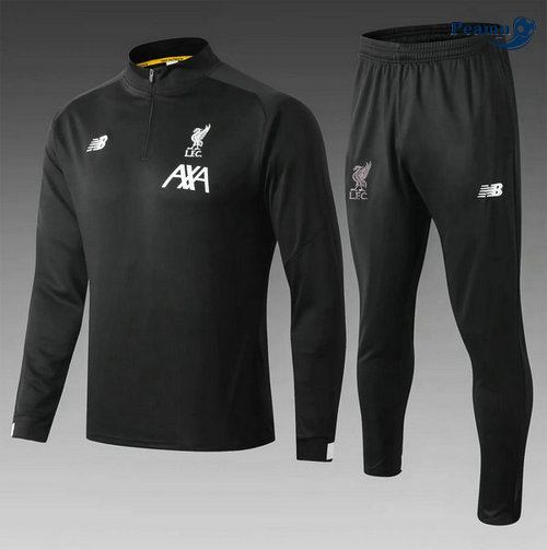 Tuta Calcio Nero Liverpool Bambino 2019-2020