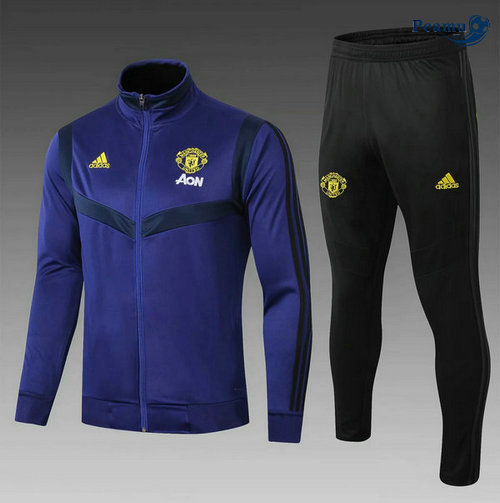 Tuta Calcio - Giacca Manchester United Bambino Blu navy 2019-2020
