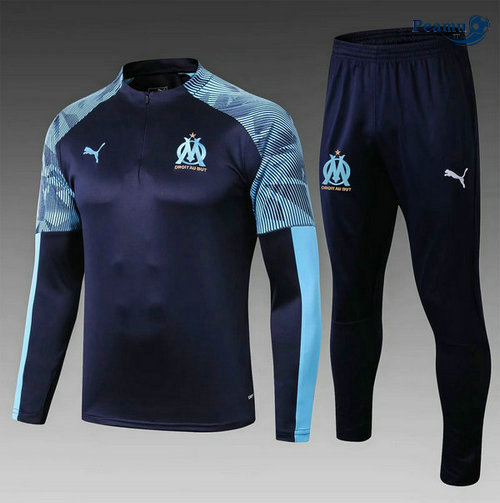Tuta Calcio Marsiglia Bambino Blu navy 2019-2020
