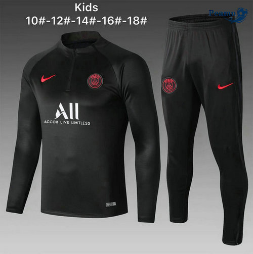 Tuta Calcio PSG ALL Bambino Nero 2019-2020