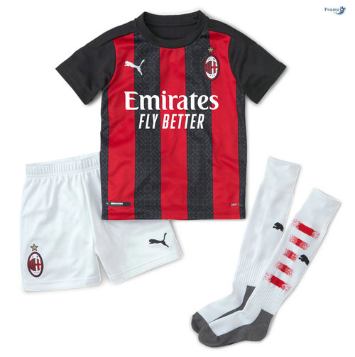 Maglia Calcio AC Milan Bambino Prima 2020-2021