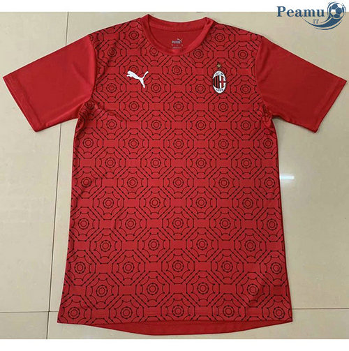 Maglia Calcio AC Milan Formazione Rosso 2020-2021