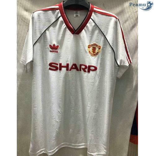 Classicoo Maglie Manchester United Seconda Bianca 1988
