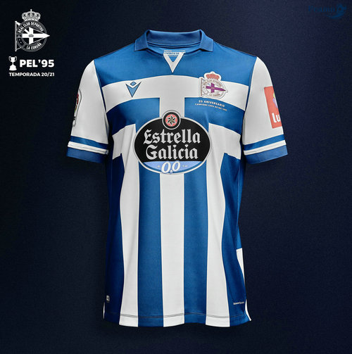 Maglia Calcio Deportivo Coruna Prima 2020-2021
