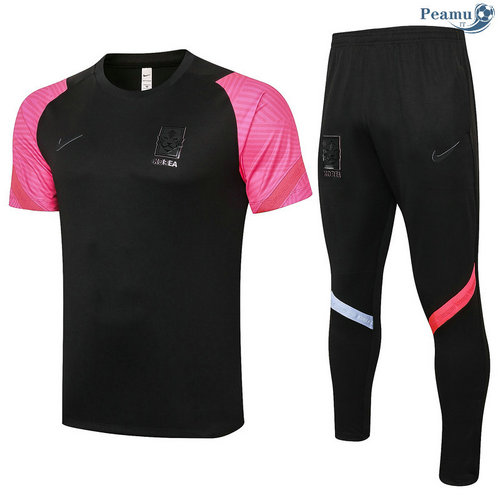 Kit Maglia Formazione Corea + Pantaloni Nero 2020-2021