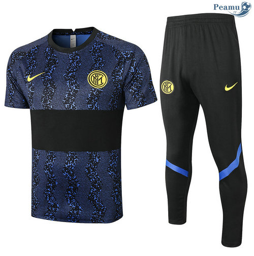 Kit Maglia Formazione Inter Milan + Pantaloni Blu/Nero 2020-2021