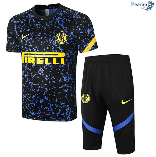 Kit Maglia Formazione Inter Milan + Pantaloni 3/4 Blu 2020-2021